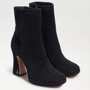 Sam Edelman Black Suede Jaye Ankle Boot